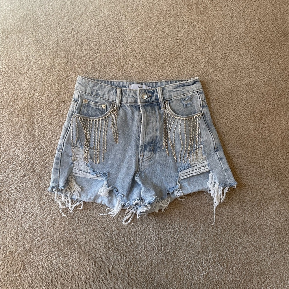 denim shorts